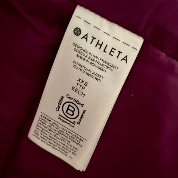 Fuschia Athleta down jacket - Picture 6 of 10